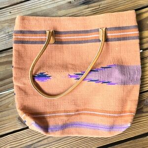 Vintage Southwestern Large Cotton Tapestry Tote